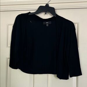 Mossimo Supply Co Black Shrug Sweater with Three-Quarter Sleeves